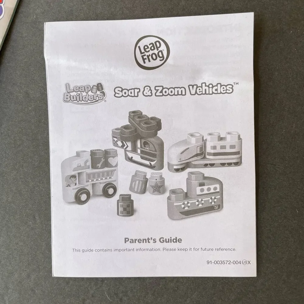 Leap Frog Leap Builders Soar & Zoom Vehicles Set Complete No Box